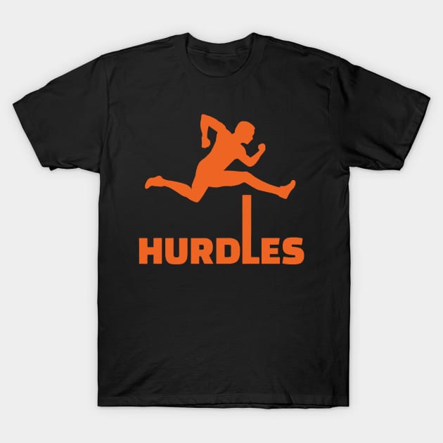 HURDLES orange T-Shirt by Athletics Inc